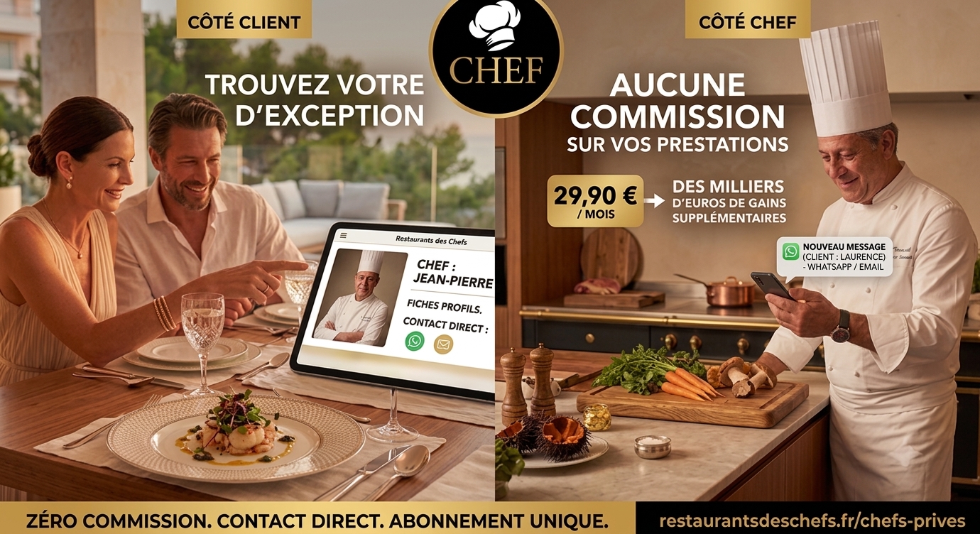 Nouveau : Découvrez l’espace Chefs Privés sur Restaurants des Chefs (et c'est un game-changer) !