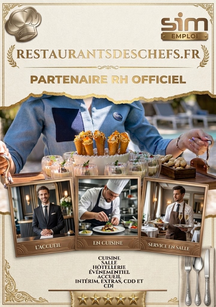 Partenariat RH officiel SIM Agences d'Emploi et restaurantsdeschefs.fr — recrutement hôtellerie et restauration